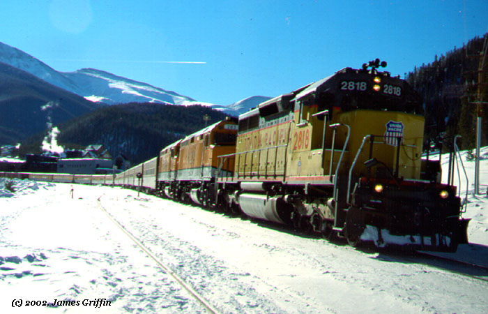 Ski Train Winter Park 02/10/1002 UP 2818